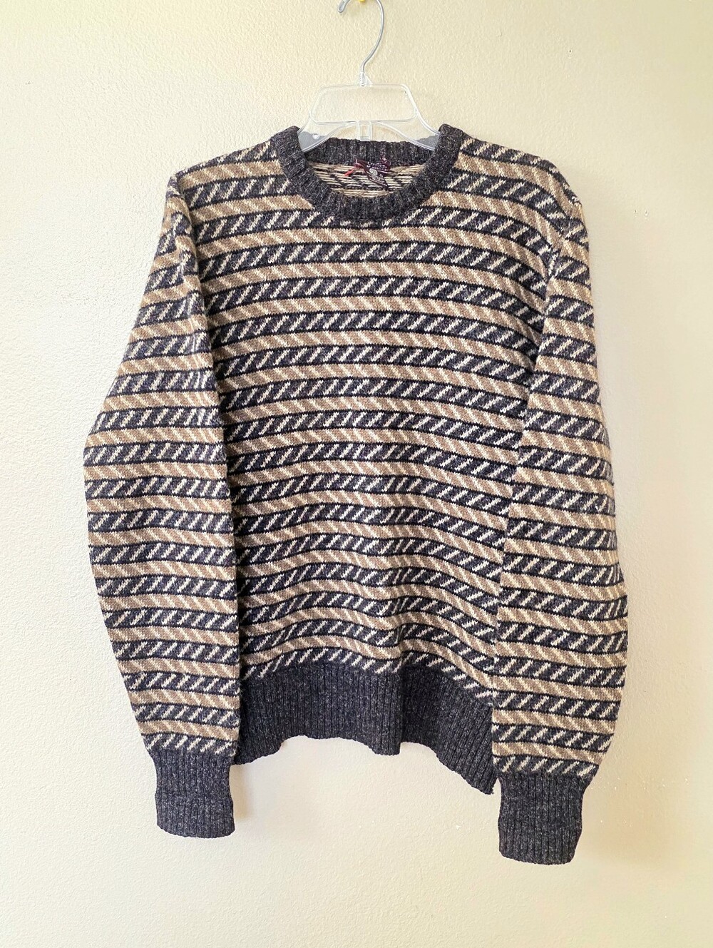 Cambridge Classics Mens Vintage 90s 100% Virgin Wool Sweater - Size Large